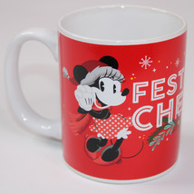 Disneys 2021 Christmas Festive Cheer Coffee Mug With Mickey And Minnie M... - $9.66