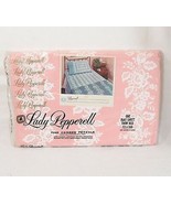 Lady Pepperell Wedding Lace Pink Cotton Percale Twin Flat Sheet - £25.28 GBP