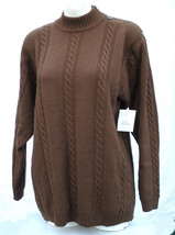 Talbots Worsted Wool Lambswool Sweater Vintage Made in Hong Kong Medium Large - £28.85 GBP