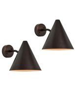 Pair of Italian wall light &#39;Tratten&#39; Dark Brown Patinated Outdoor Sconce - $4,546.59 MXN