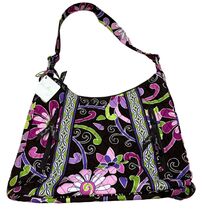 Vera Bradley Lisa B Carson Hobo Shoulder Bag Purple Punch NWT - $28.80
