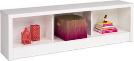 White, 3 Compartment, King Size Prepac Calla Storage Bench. - $126.95