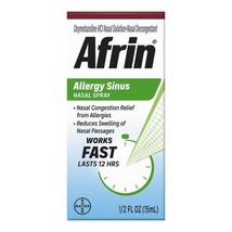 3 PACK Afrin Allergy Sinus Nasal Spray - Fast and Powerful Nasal Deconge... - €25,70 EUR