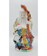 Vtg Chinese Shouxing Shou Lao God of Immortality 11.75&quot; Porcelain Figure... - £63.30 GBP