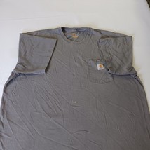 Carhartt T-Shirt Men's 2XL Tall Original Fit Gray Short Sleeve Pocket K87 CHR image 15