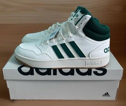 Men&#39;s Shoes Adidas HOOPS 3.0 MID Size 10 Basketball Leather White IG5570 - $100.00