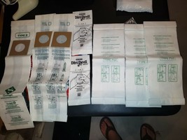 Dirt Devil Vacuum Bags Type D, Type G, Type PU2 Eight (8) Total Mixed Lot - $10.65