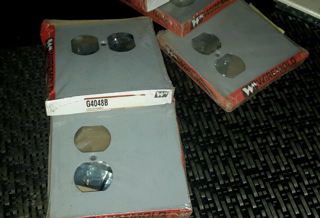 WIREMOLD G4048B DUPLEX DEVICE PLATE GRAY LOT OF 5 NEW $19 - $34.11