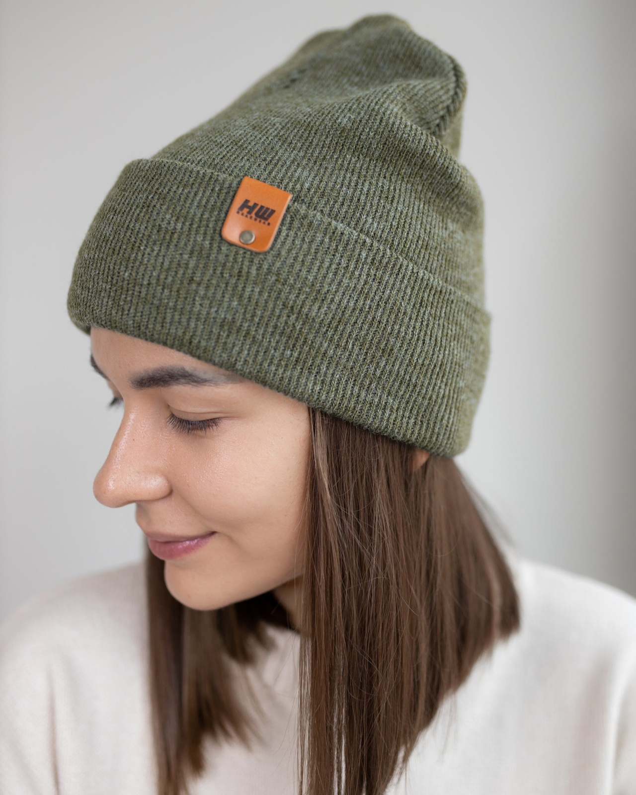 HAAKWEAR Knit Cuffed Classic Beanie / Hat - Forest Green, Made in USA - $29.00