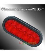 6&quot; Submersible Oval LED Stop&amp;Turn Trailer Tail Bright Light Moisture Proof - £5.74 GBP