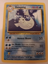 Pokemon 1999 Base Set Dewgong 25 / 102 NM Single Trading Card - $9.99
