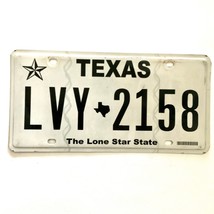 Untagged United States Texas Lone Star State Passenger License Plate LVY 2158 - £13.22 GBP