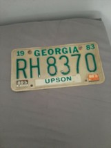 Vintage Georgia License Plate 1983-1989 Upson County RH 8370 - €10,36 EUR