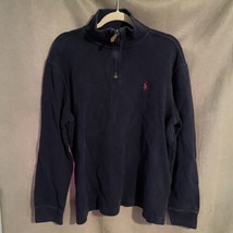 Polo Ralph Lauren Men&#39;s Blue Pullover Sweater 1/4 Zip - Size Small - $15.54