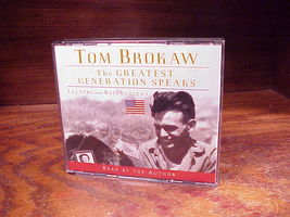 The Greatest Generation Speaks Audiobook, 3 CD Set, by Tom Brokaw, used,... - $5.95