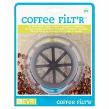 Evri 4&quot; Universal Reusable Washable Coffee Filter Strainer BPA Free Black - £10.31 GBP