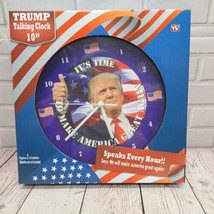 ASTV President Donald Trump Talking Clock! Let&#39;s Make America Great Again! NEW - £17.08 GBP