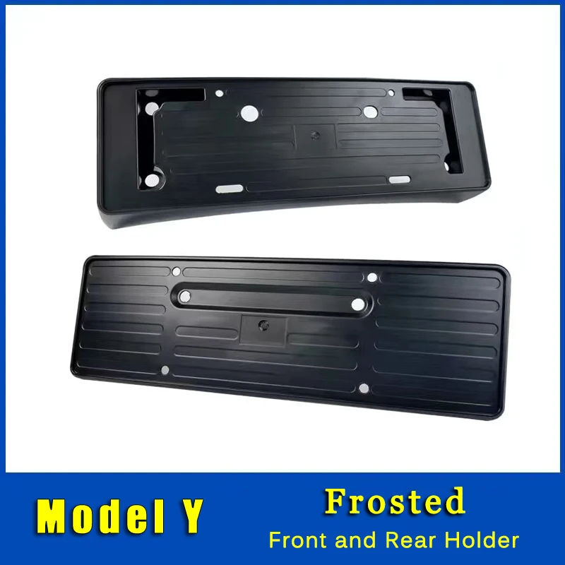 Front Rear License Plate Fe Mounting Holder Cover for Model Y Car Number... - £68.27 GBP