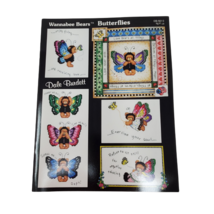 Dale Burdett Wannabee Bears Butterflies Cross Stitch Pattern Book DB-N013 - $15.83