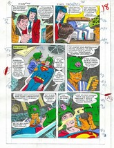 1985 Superman 409 Color Guide art page 18, Original DC Comics colorist&#39;s... - $67.32