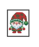 Christmas gnomes cross stitch, Christmas ornaments embroidery, Funny christmas - $4.49