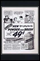 1937 Prophylactic Tooth Powder Framed 11x17 ORIGINAL Vintage Advertising... - £54.50 GBP