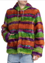 Marni Handpainted Shearling Striped Jacket Sold Out!  sz 50/40  Rare $6700 - £3,556.68 GBP
