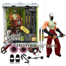 Year 2006 GI JOE Sigma 6 Series 8&quot; Figure - Ninja STORM SHADOW with Weapons Case - £79.00 GBP