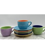 Pagnossin Ceramic Espresso 3 Cups 5 Saucers Mix & Match Colors Made In I... - $636.84 MXN Pagnossin Ceramic Espresso 3 Cups 5 Saucers Mix & Match Colors Made In I... - $636.84 MXN