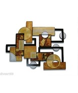 Wall Sculpture, Contemporary Modern -Geometric Tempo- Wooden Wall Hangin... - $349.99