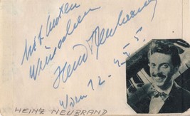Heinz Neubrand Austrian Pianist Else Macha Opera 2x Signed Autograph s - £23.56 GBP
