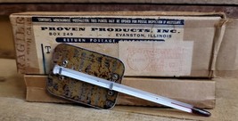 Vintage 1950s Roast Meat Thermometer TCA Co USA Glass Aluminum in Origin... - $26.40