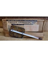 Vintage 1950s Roast Meat Thermometer TCA Co USA Glass Aluminum in Origin... - $26.40