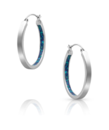 Montana Silversmith Hidden Depths Opal Hoop Earrings - £51.14 GBP