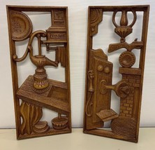 Pair Vtg Turner Wall Decor Accessory Sink Pump &amp; Crank Telephone Plastic... - £15.56 GBP