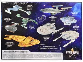 Skill 2 Model Kit Allies and Adversaries Space Ship Set &quot;Star Trek&quot; Franchise 1/ - £60.29 GBP