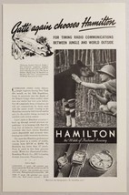 1938 Print Ad Hamilton Watches Jungle Explorer Commander Attilio Gatti - £10.88 GBP