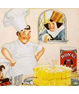 1923 Royal Baking Powder Gingerbread Man Advertisement Chef And King DWPP6 - €25,56 EUR