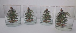 4 Spode Christmas Tree Glasses/ Old Fashion - £31.45 GBP