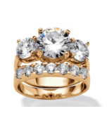 14K Yellow Gold Finish Real 925 Silver Womens Engagement Wedding Bridal ... - €112,96 EUR