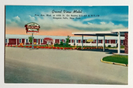Grand View Motel Route 62 Niagara Falls New York ShiniColor Postcard c1950s - £3.18 GBP