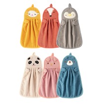 6 Pack Cute Kids Hand Towels With Hanging Loop, Toddler Hanging Hand Tow... - $32.99