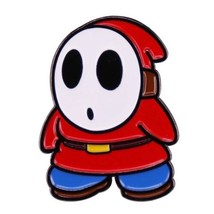 Super Mario Bros. Video Game Shy Guy Standing Figure Metal Enamel Pin NEW UNUSED - £6.26 GBP