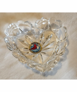 Hofbauer Glass 24% Lead Crystal Heart Shaped Trinket Jewelry Dish - $22.48 CAD