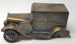 Mercantile Bank St. Louis Car Large Gold Metal Missing Axle As Is Vintage - $18.95