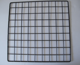 Set of 4 Black 14&quot;x 14&quot; Plastic Coated Wire Mini Grid Panels with 1.5&quot; S... - £7.17 GBP