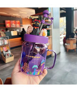 New Starbucks China 2021 Halloween Night Elf Purple 18oz Glass Mason Str... - €26,98 EUR