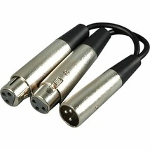 Hosa - YXF-119 - XLR Male to 2 XLR Female Y-Cable - 6 inch - £13.25 GBP