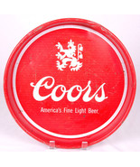 Vtg Round Metal Coors Beer Serving Tray 13&quot; Round-Red-Man Cave-Americas ... - $529.84 MXN