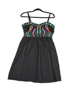 Staring At Stars 6 Black Embroidered Dress Festival Boho Anthropologie 6... - $19.17